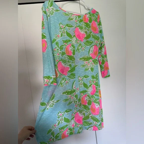 Lilly Pulitzer Marlowe Dress Pink Lemonade - Picture 14 of 16